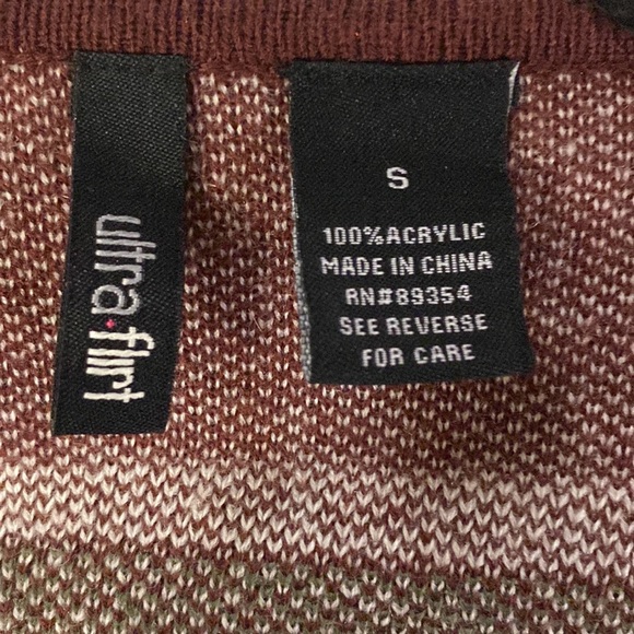 Dark Purple Tribal Print Cardigan - Picture 4 of 4